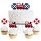 Big Dot of Happiness Railroad Party Crossing - Dessert Cupcake Toppers - Steam Train Birthday Party or Baby Shower Clear Treat Picks - Set of 24